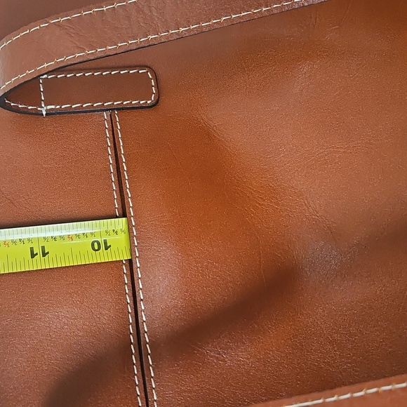 NWT Patricia Nash Brown Leather Viana Tanned Tote Bag Purse - Picture 13 of 15